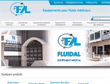 Tablet Screenshot of fluidal-medical.com